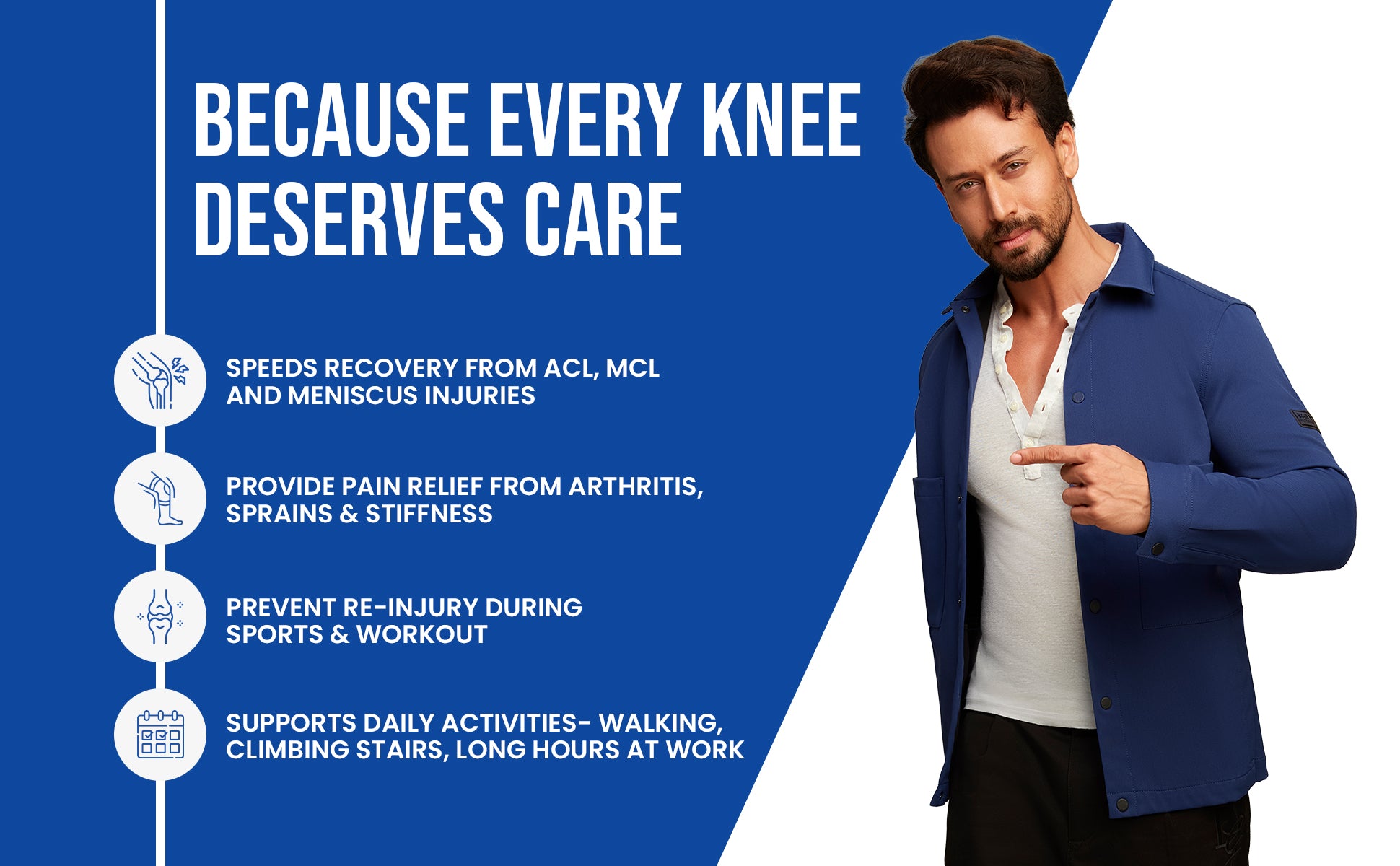 knee support with hinge benefits