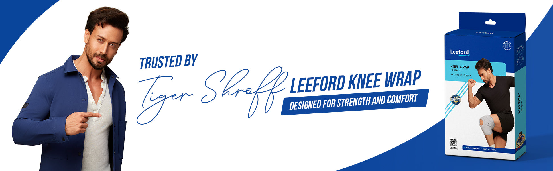 knee wrap trusted by tiger shroff