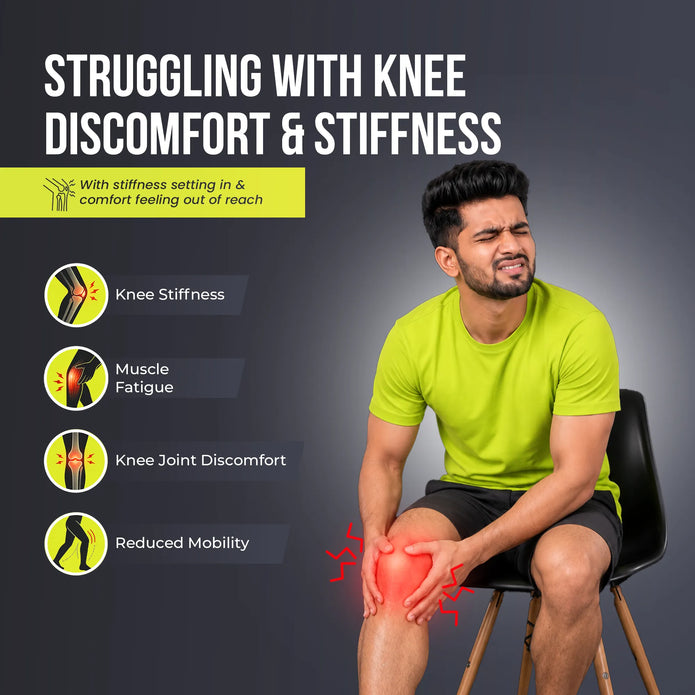 struggling with knee discomfort and stiffness