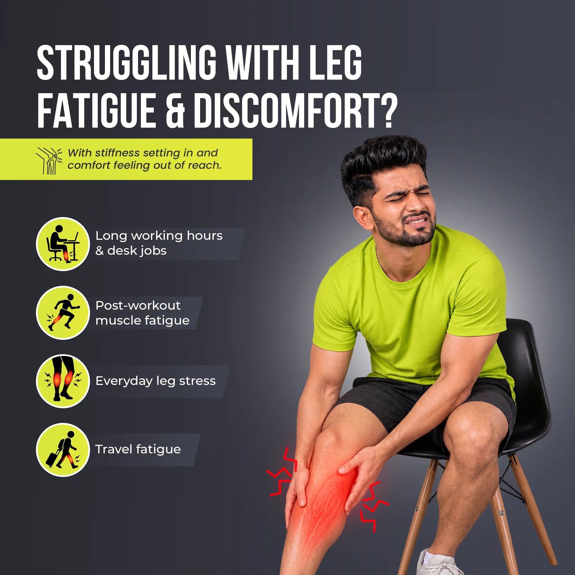 Leg Massager for Tired, Aching Legs
