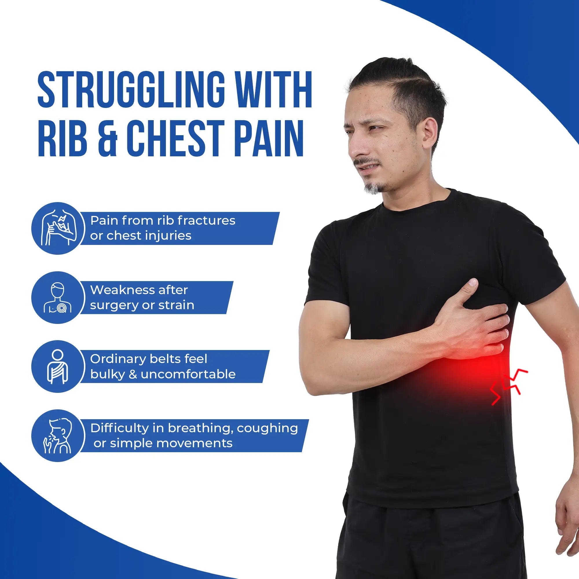 rib and chest pain effects