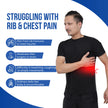 man struggling with rib n chest pain