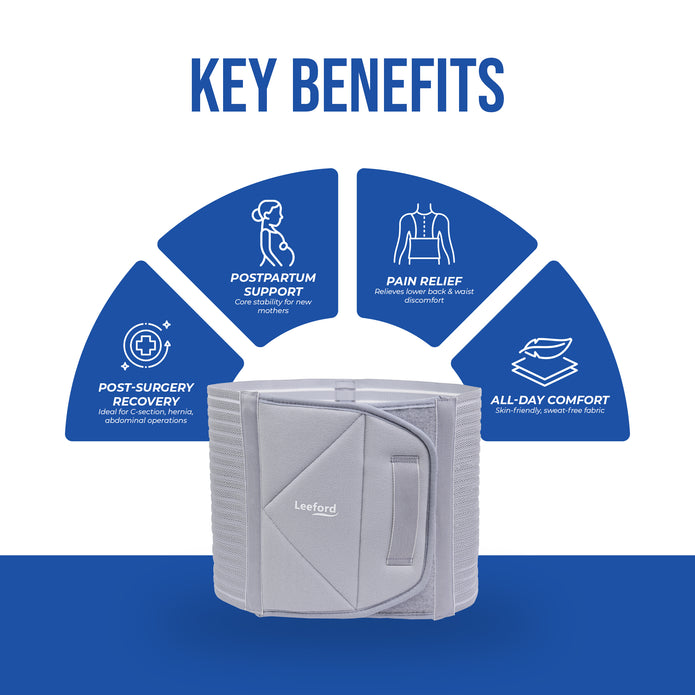 Leeford Abdominal Support Belt | Post-Delivery & Back Pain Support