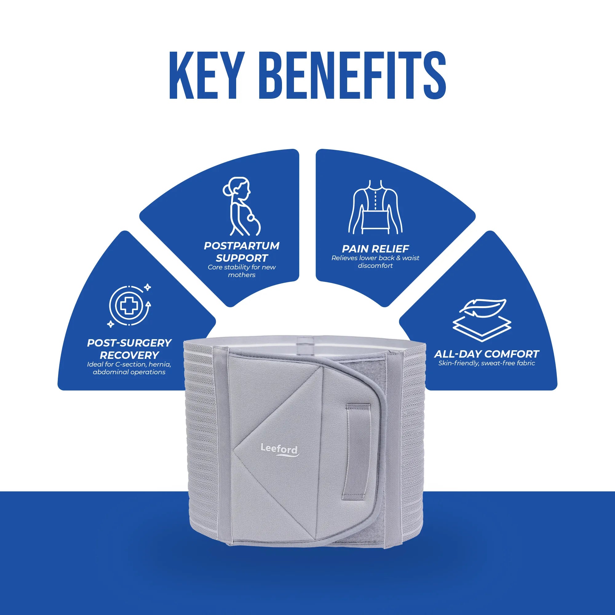 leeford abdominal support belt key benefits like post surgery recovery postpartum support