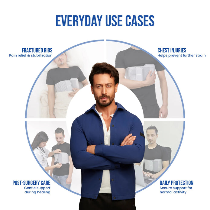 leeford rib belt everyday use case like fractured ribs chest injuries post surgery 