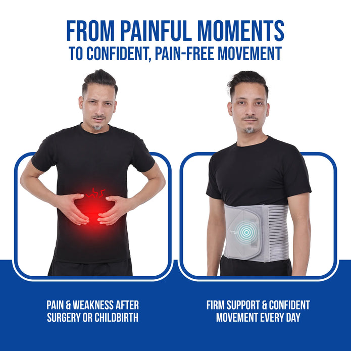 leeford abdominal support belt before n after use effects