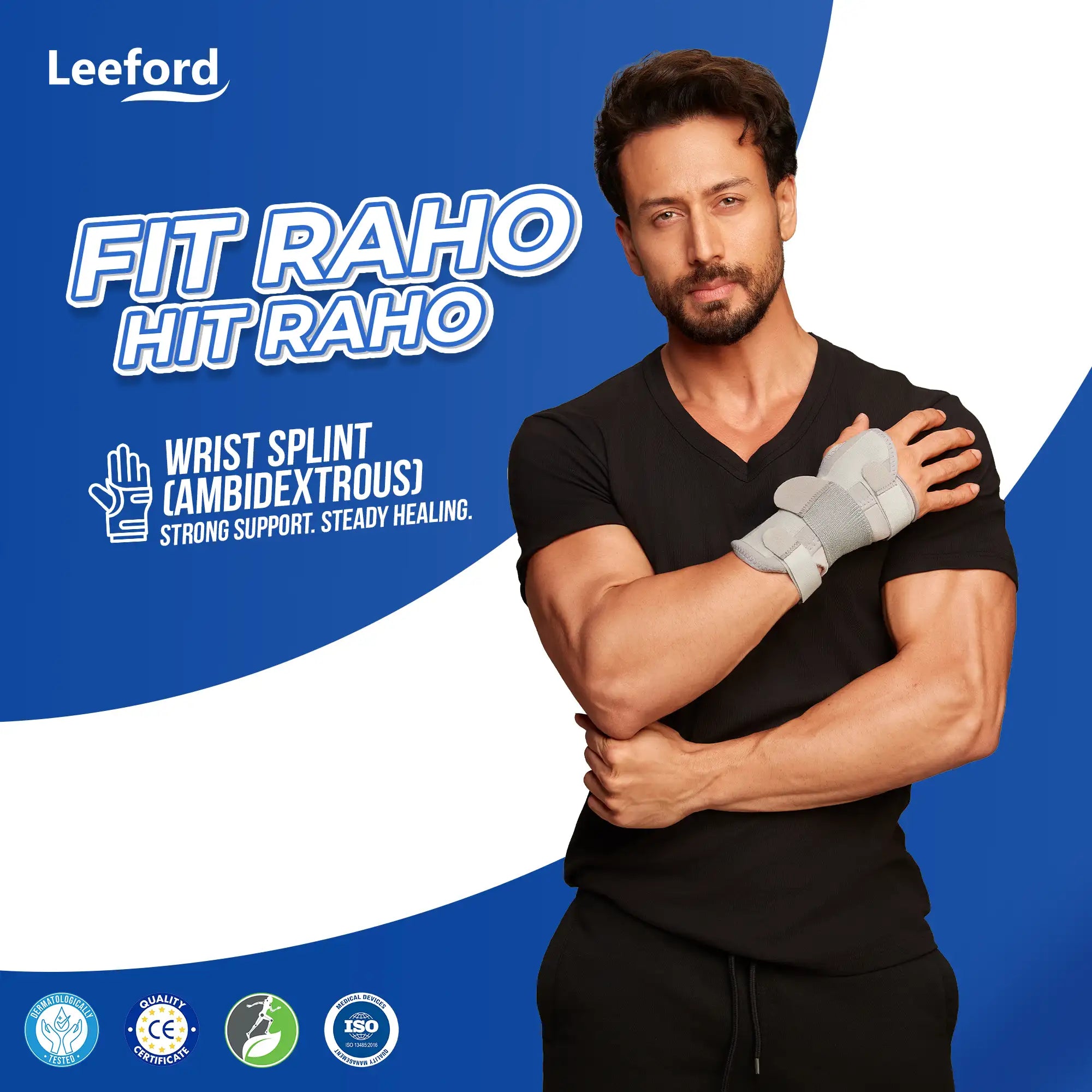 fit with Leeford wrist splints 