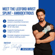 leeford wrist splint stabilizes wrist joints n support healing 