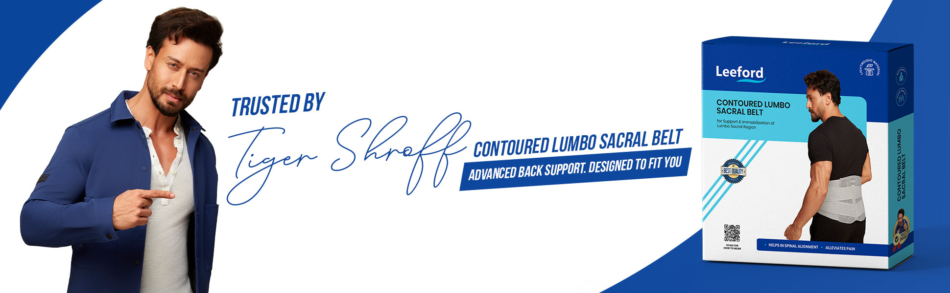 lumbo sacral belt endoresed by tiger shroff