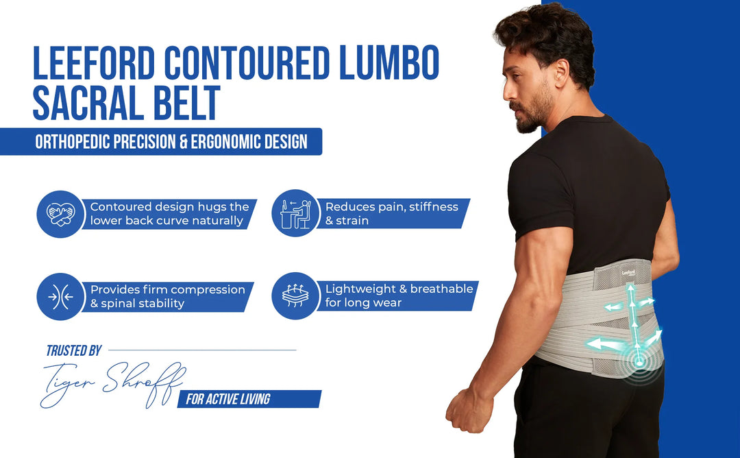 contoured lumbo sacral belt ergonomic design 
