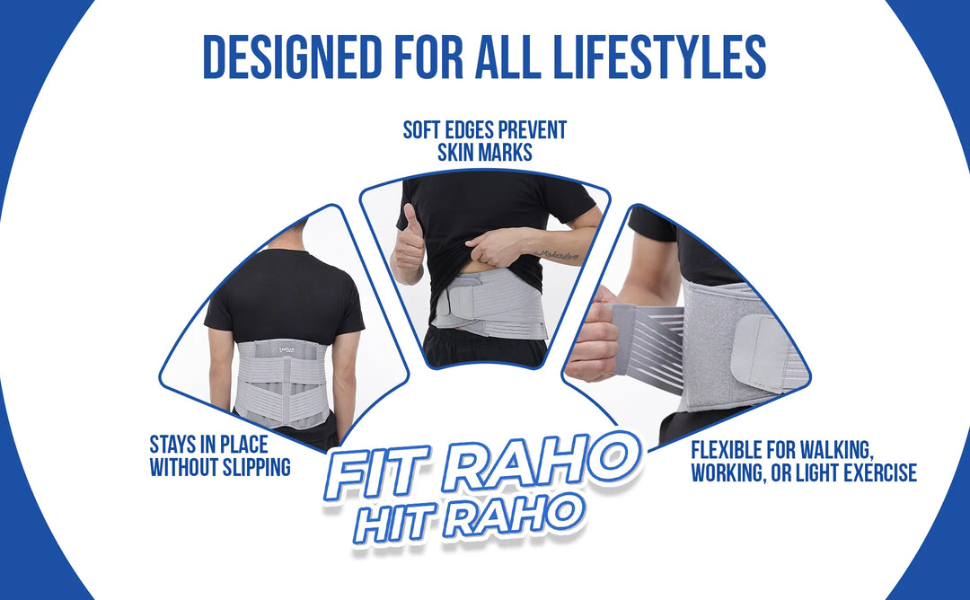 contoured lumbo sacral belt designed for all lifestyles 