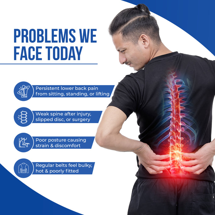 man suffering from back pain problems