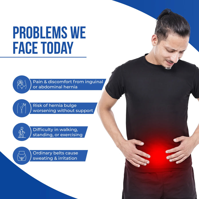 hernia support belt difficulty in walking and standing 