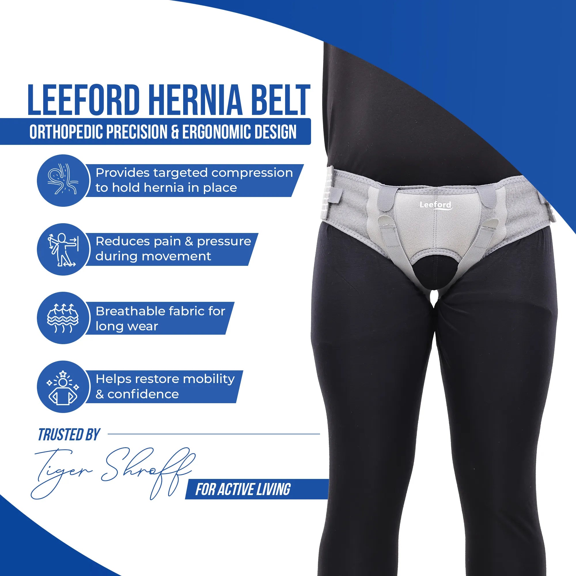 hernia support belt breathable fabric