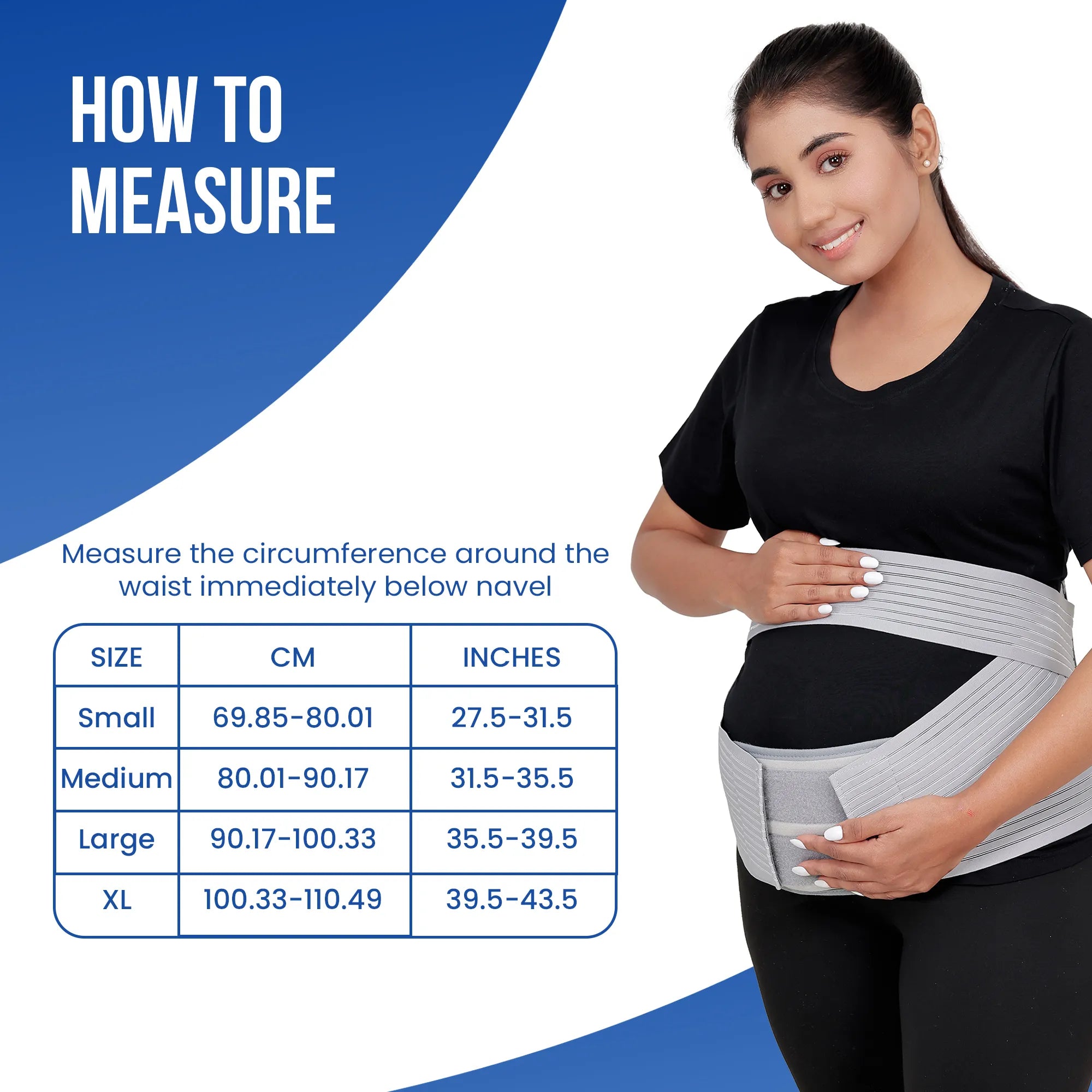 pregnancy support belt how to measure guide