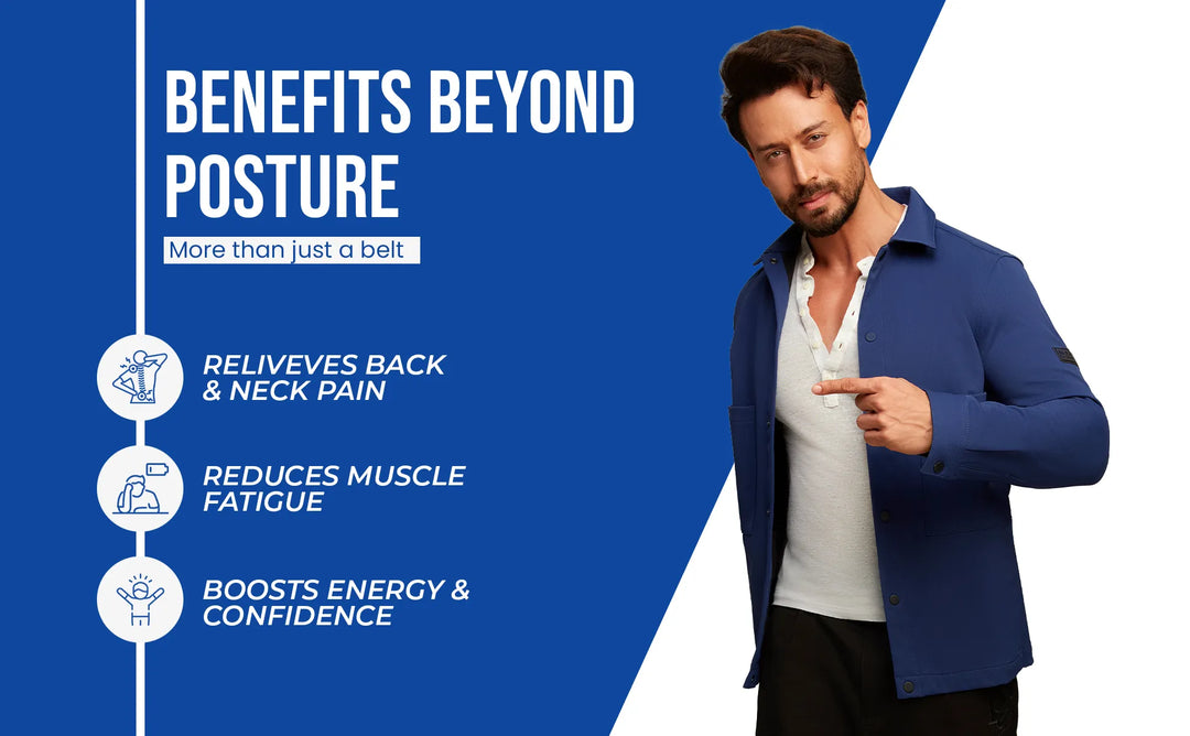 posture correcotr belt benefits like relieves back n neck pain