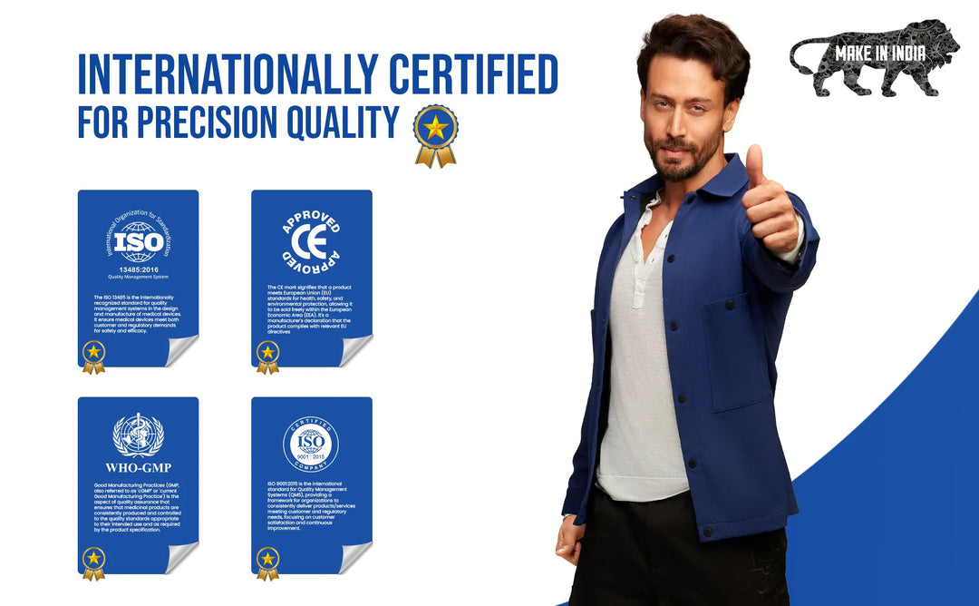 posture correcotr belt is internationally certified for precision quality