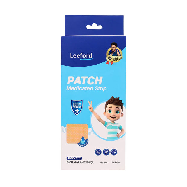 Leeford Patch Medicated Adhesive Bandages for Minor Cuts & Scrapes