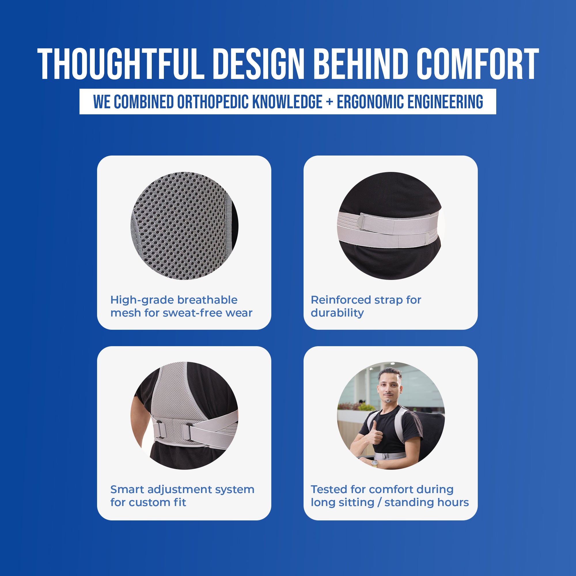 Posture Corrector Belt | Spine Alignment & Back Pain Relief