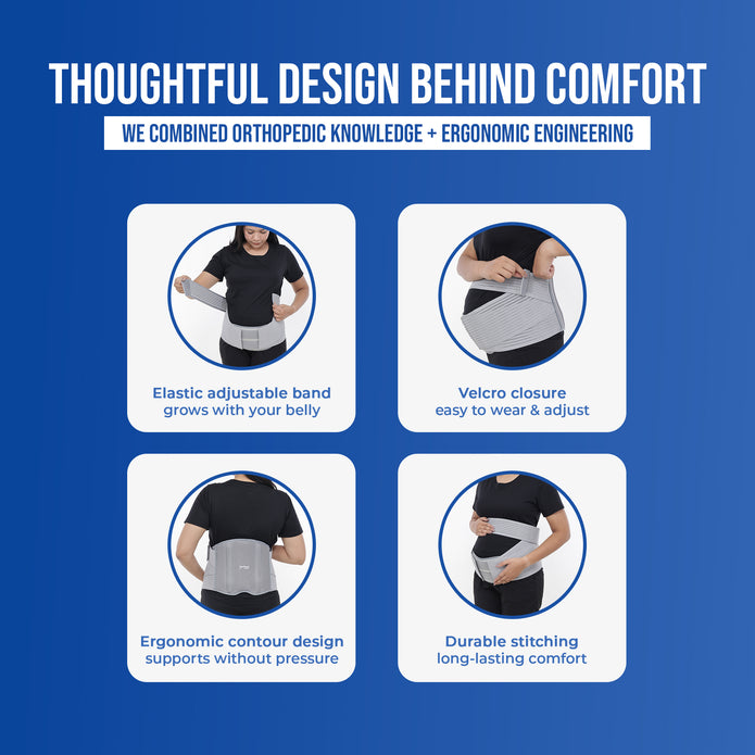 Pregnancy Support Belt | Supports Back, Belly & Posture for Comfort