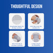 premium knee cap design features like breathable fabric anti slip inner 