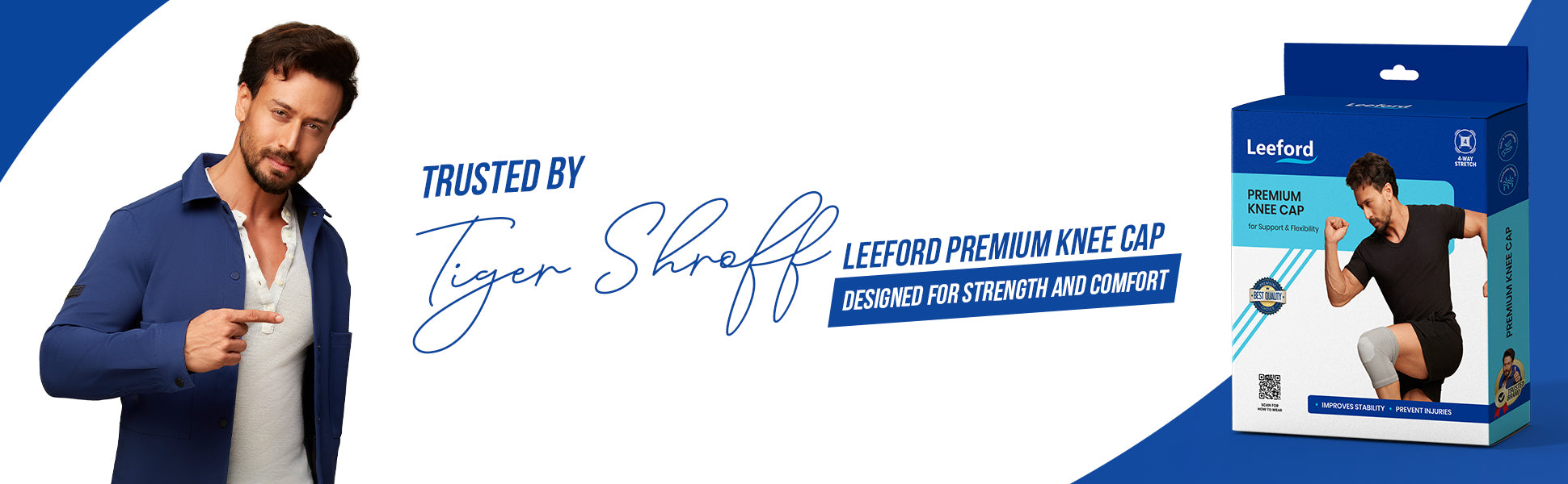 premium knee cap trusted by tiger shroff