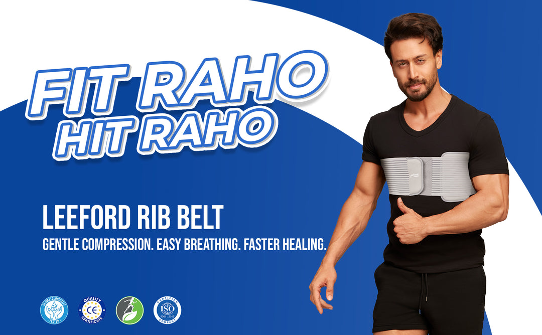 gentle compression easy breathing n faster healing with leeford rib belt