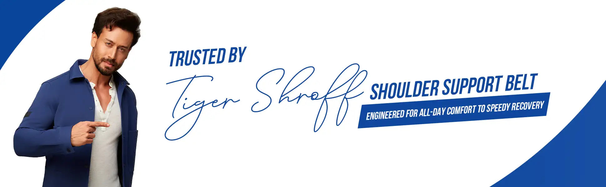 shoulder support belt trusted by tiger shroff