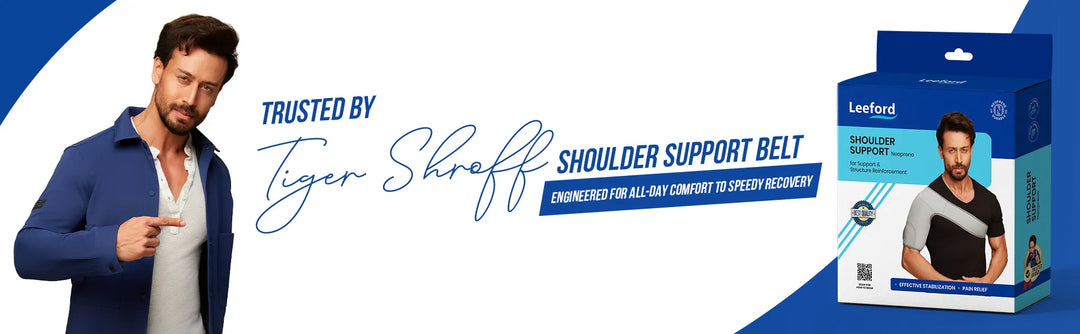 shoulder support belt is trusted by tiger shroff