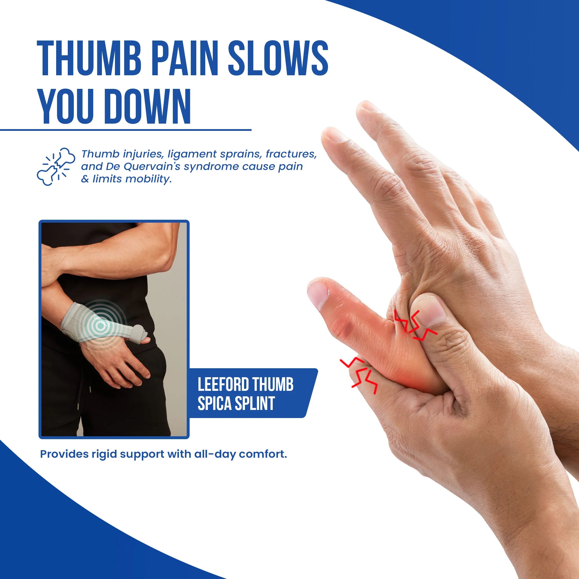 Tss Splint Thumb Spica Splint for Pain Relief and Thumb Support