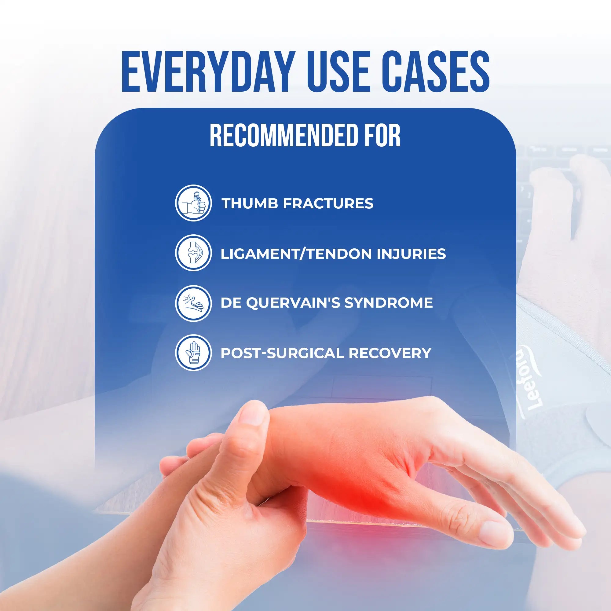 thumb spica splint everyday use cases