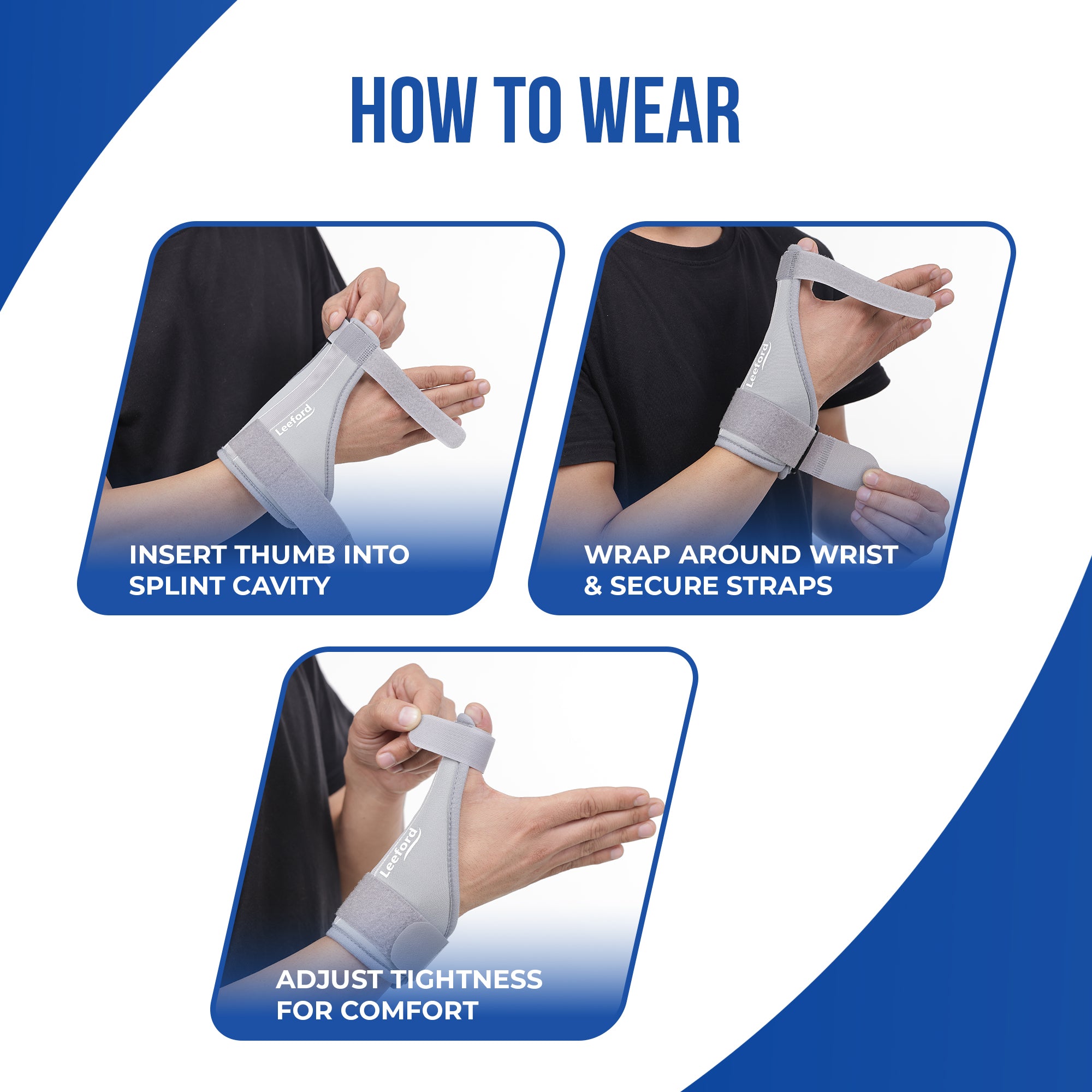 thumb spica splint how to wear guide