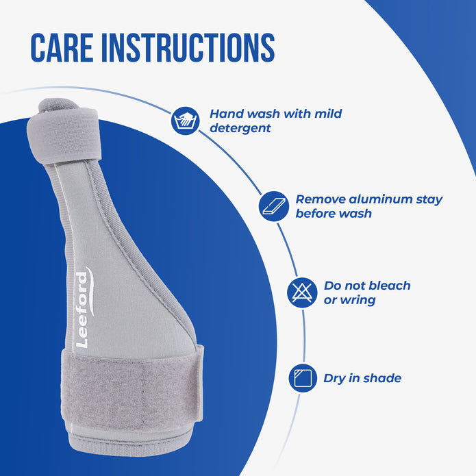 thumb spica splint care instructions like remove aluminium stay before wash