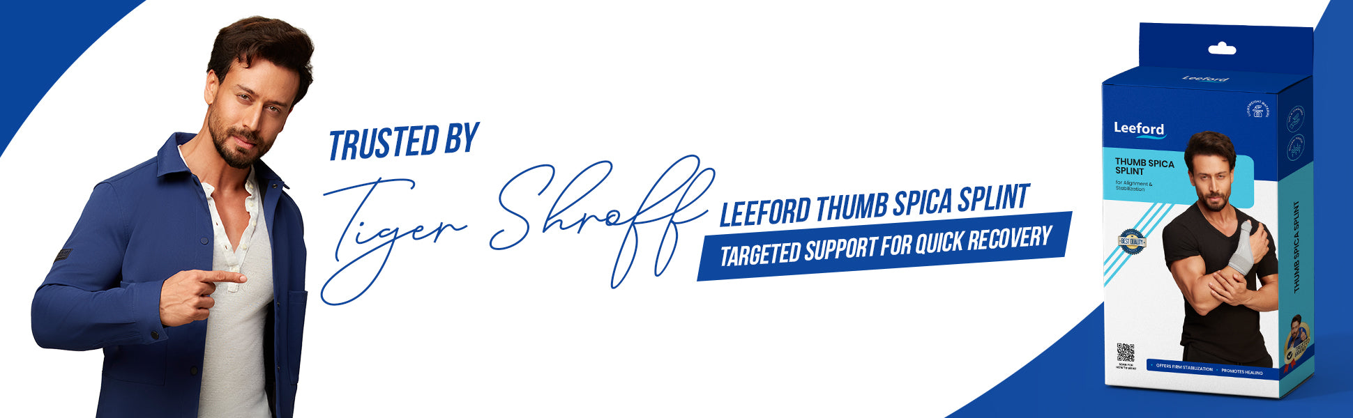 thumb spica splint trusted by tiger shroff