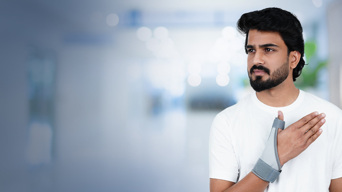 best thumb support website banner