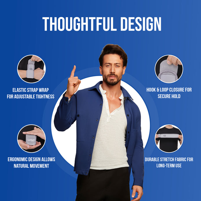 wrist wrap with elastic strap for adjustable tightness hook n loop closure for secure hold