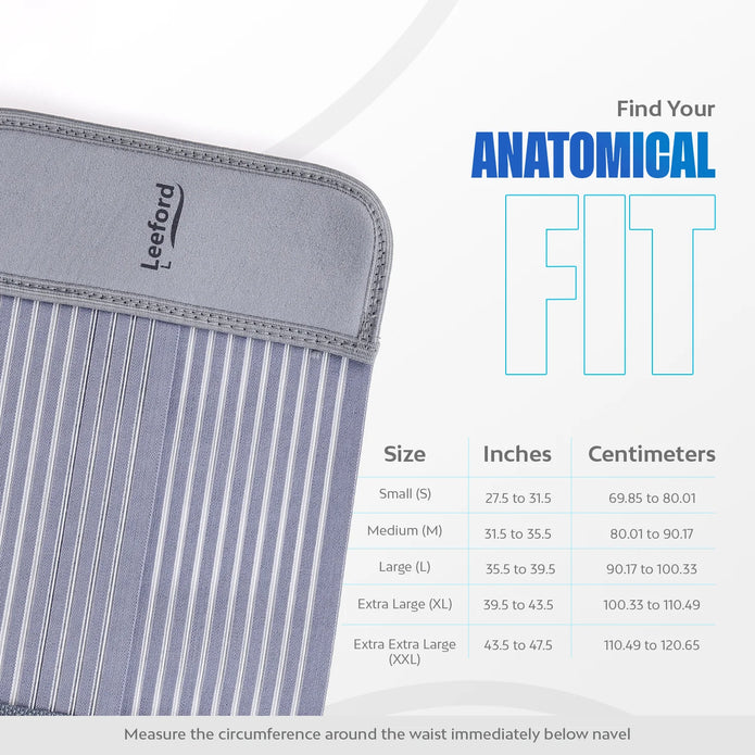 abdominal belt size guide