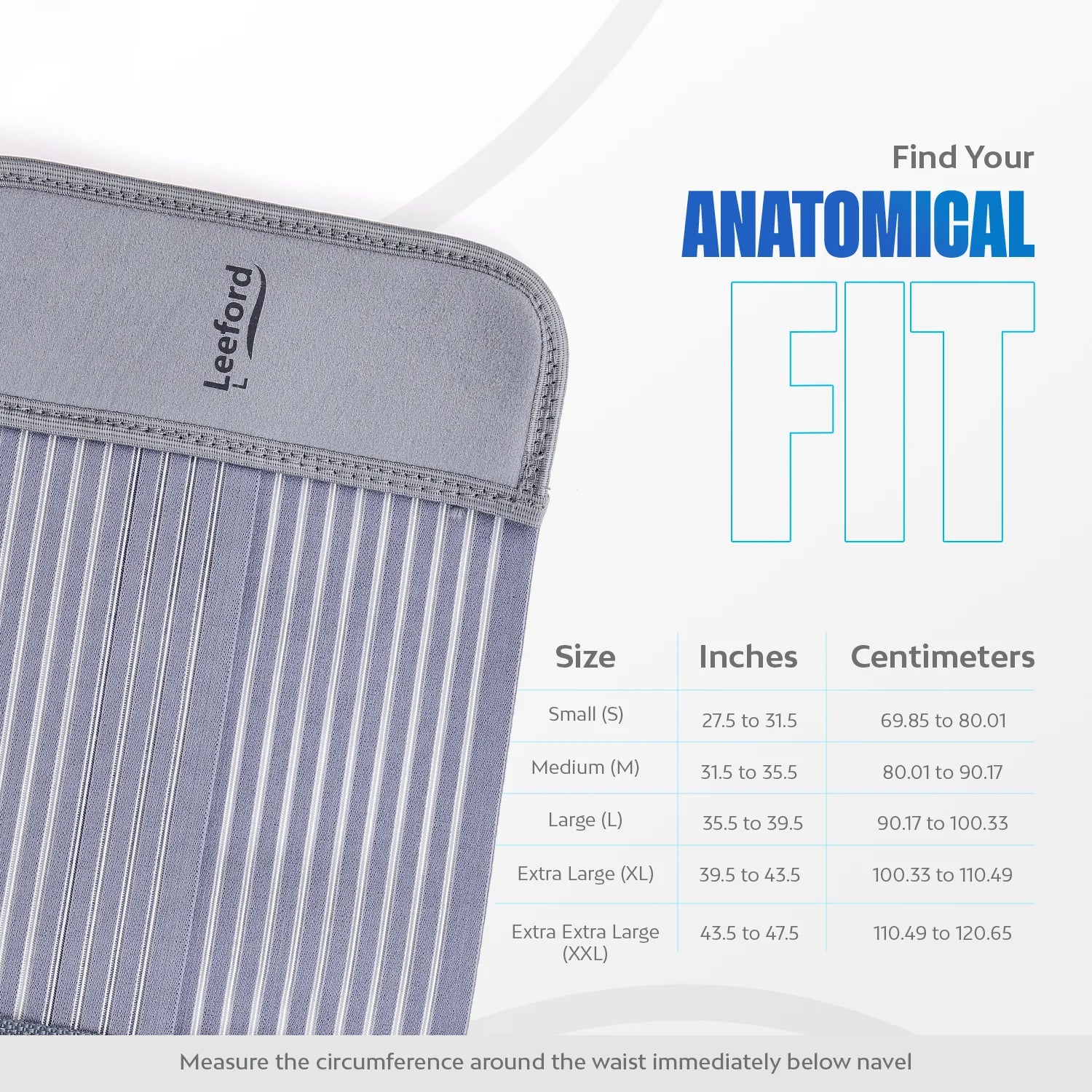 abdominal belt size guide