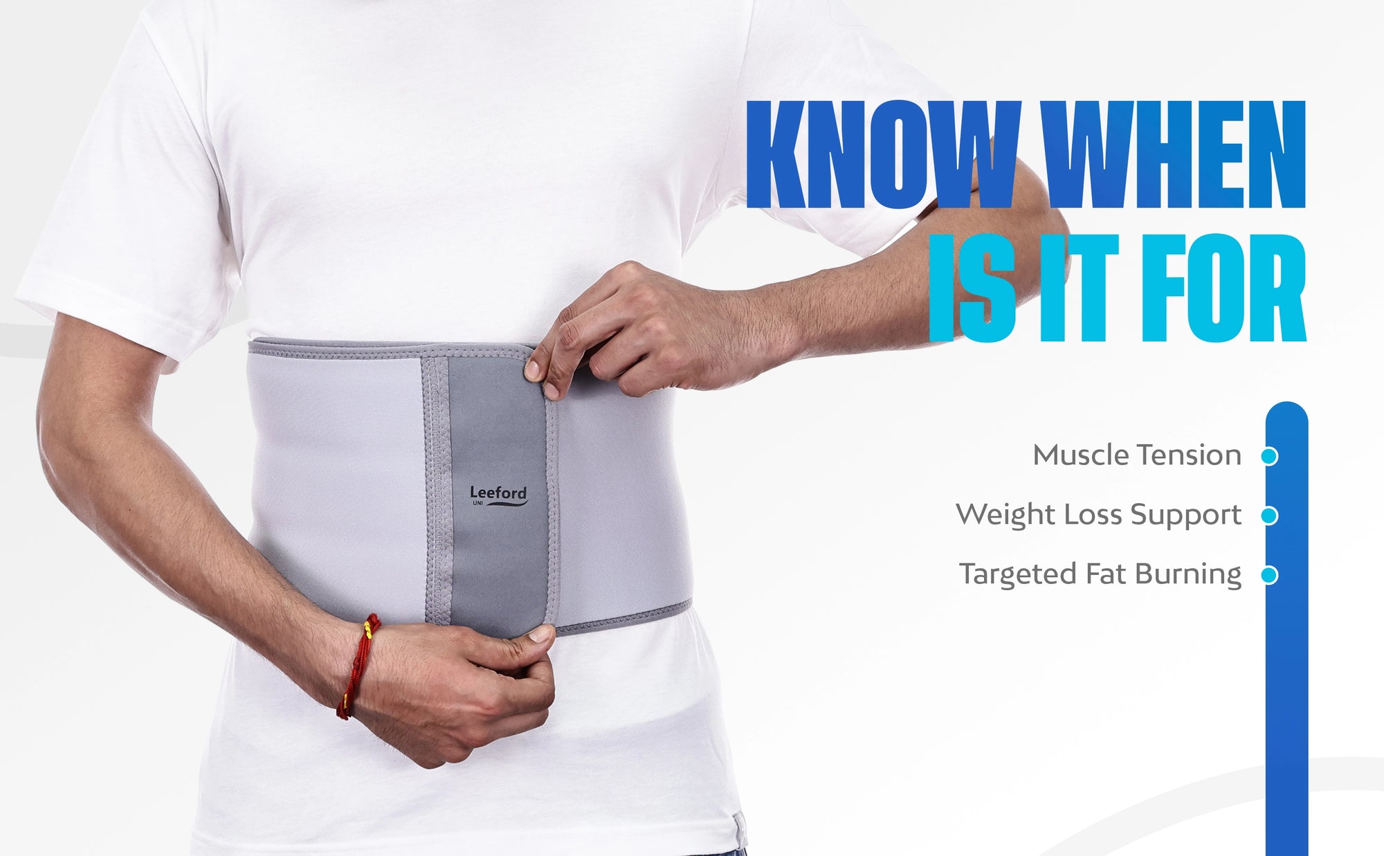 ABS wrap ideal for workouts, posture correction, and core muscle support