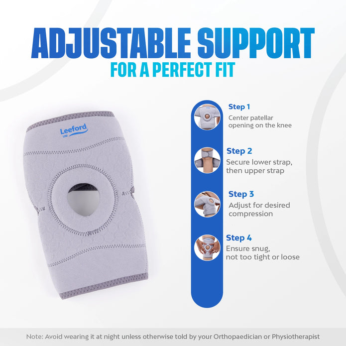 Premium knee support wrap designed for sports and injury recovery