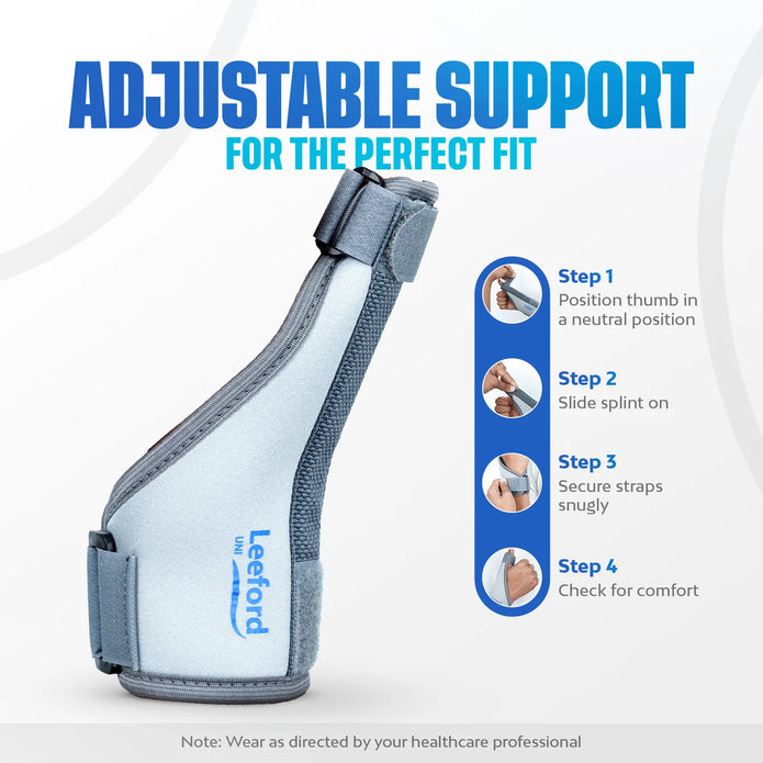 how to apply a thumb spica splint