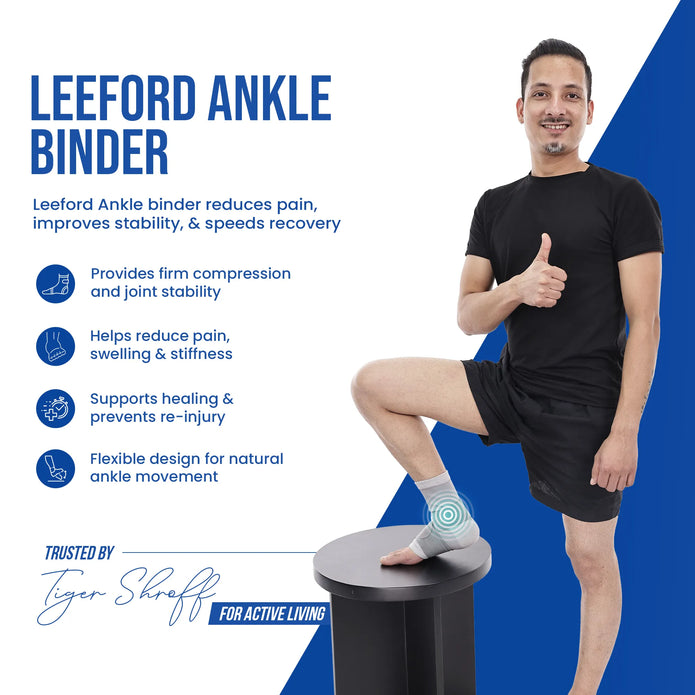 Ankle Binder for Pain Management | Non-Slip, 4-Way Stretch