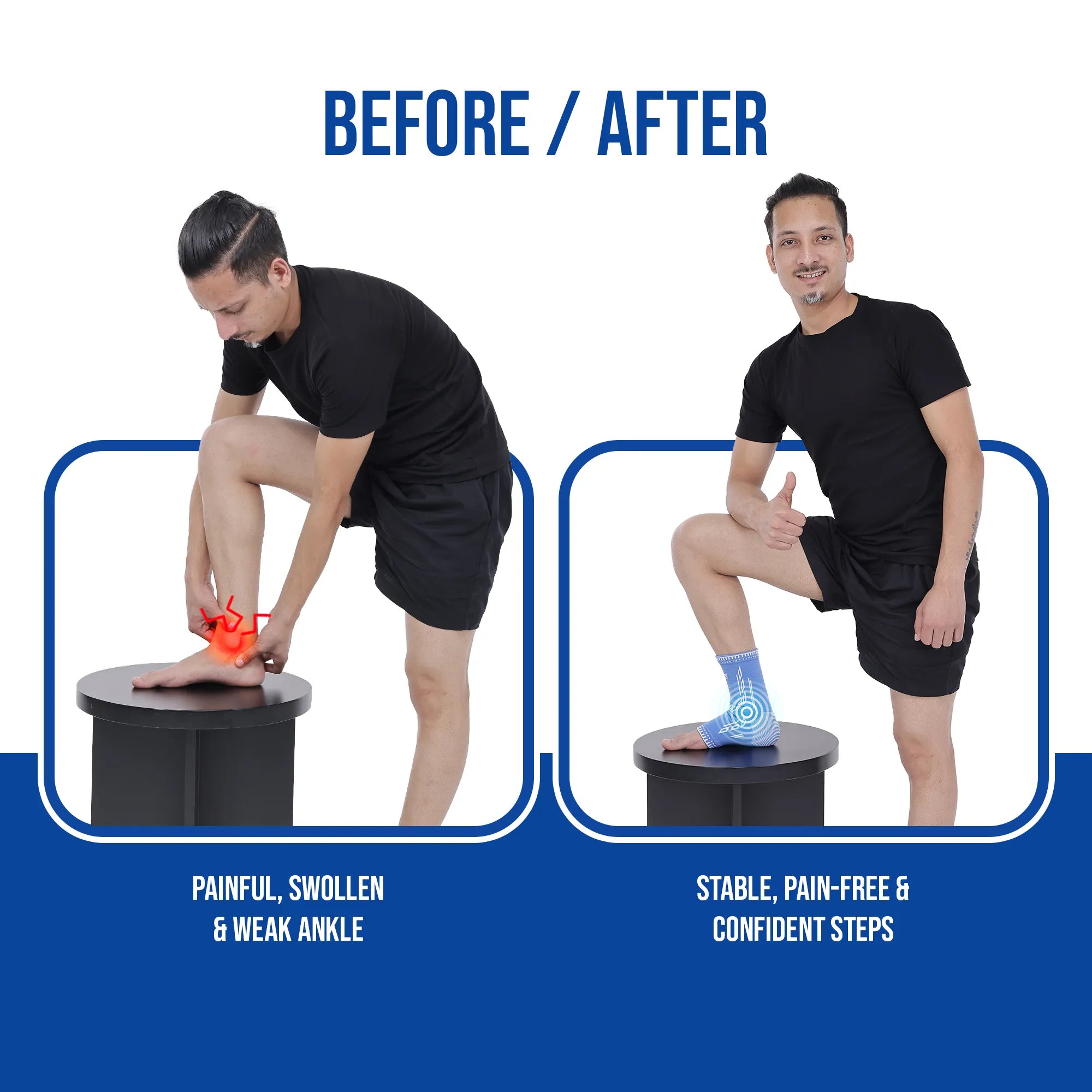 Ankle Support | Prevents Ankle Pain & Injuries | Promotes Healing
