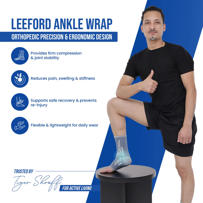 gray ankle wrap orthopedic benefits