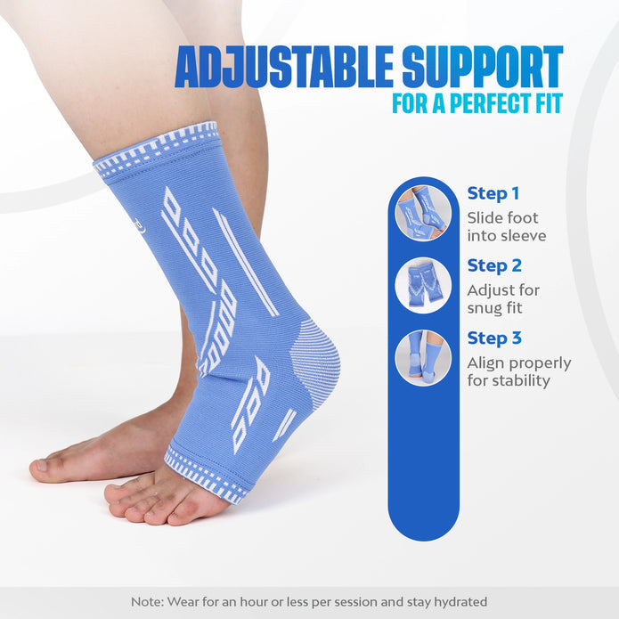 Adjustable ankle support for a perfect fit