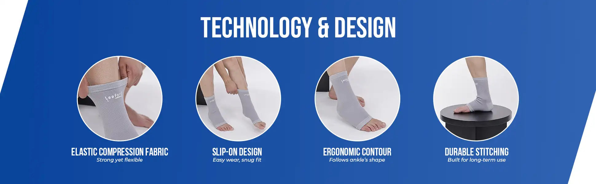 leeford ankle support lightgray technology and design explained