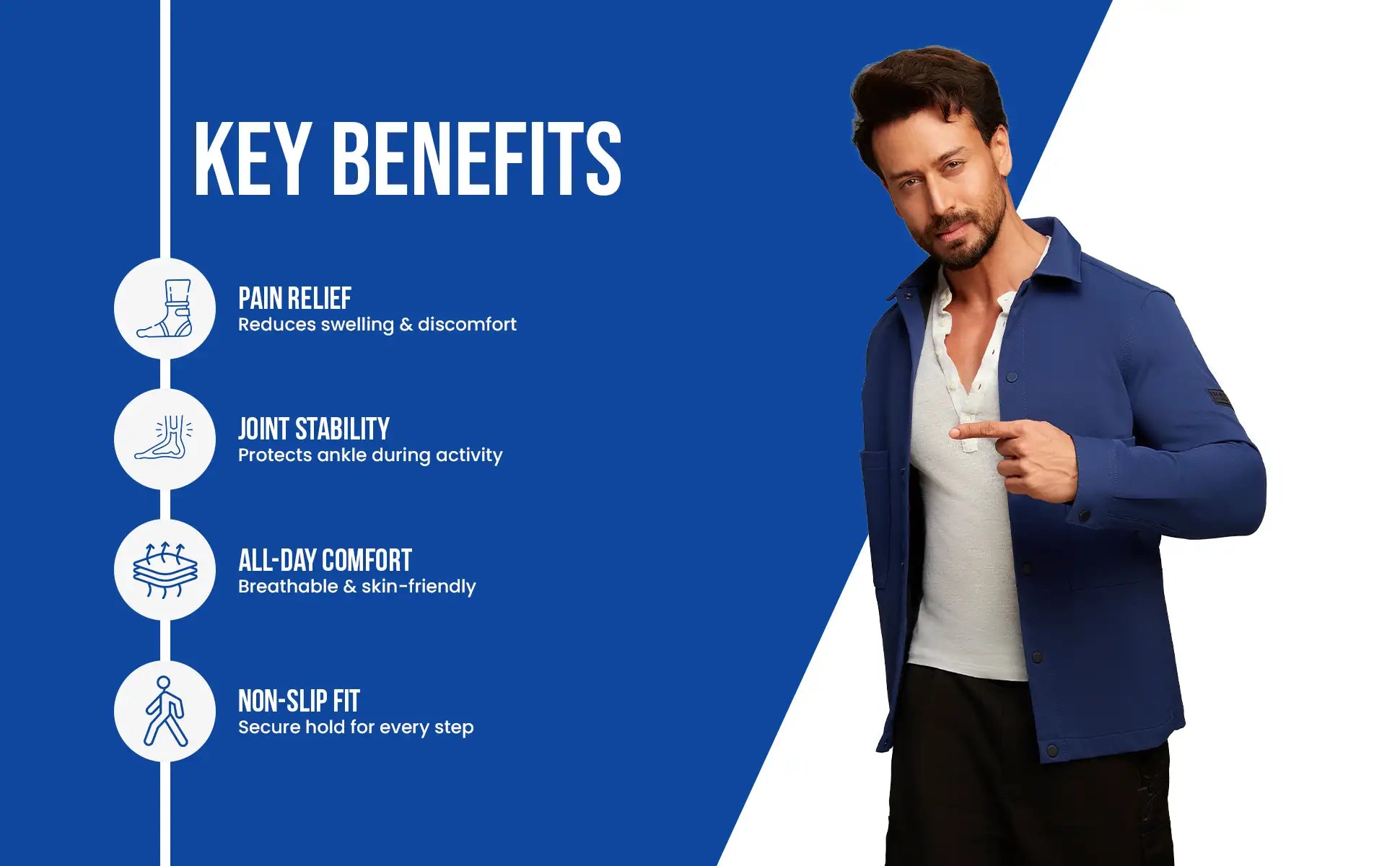 ankle support lightgray key benefits