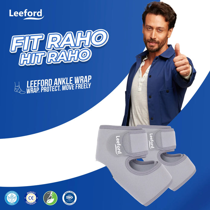 Leeford Ankle Wrap | Neoprene, Prevents Ankle Pain & Injuries