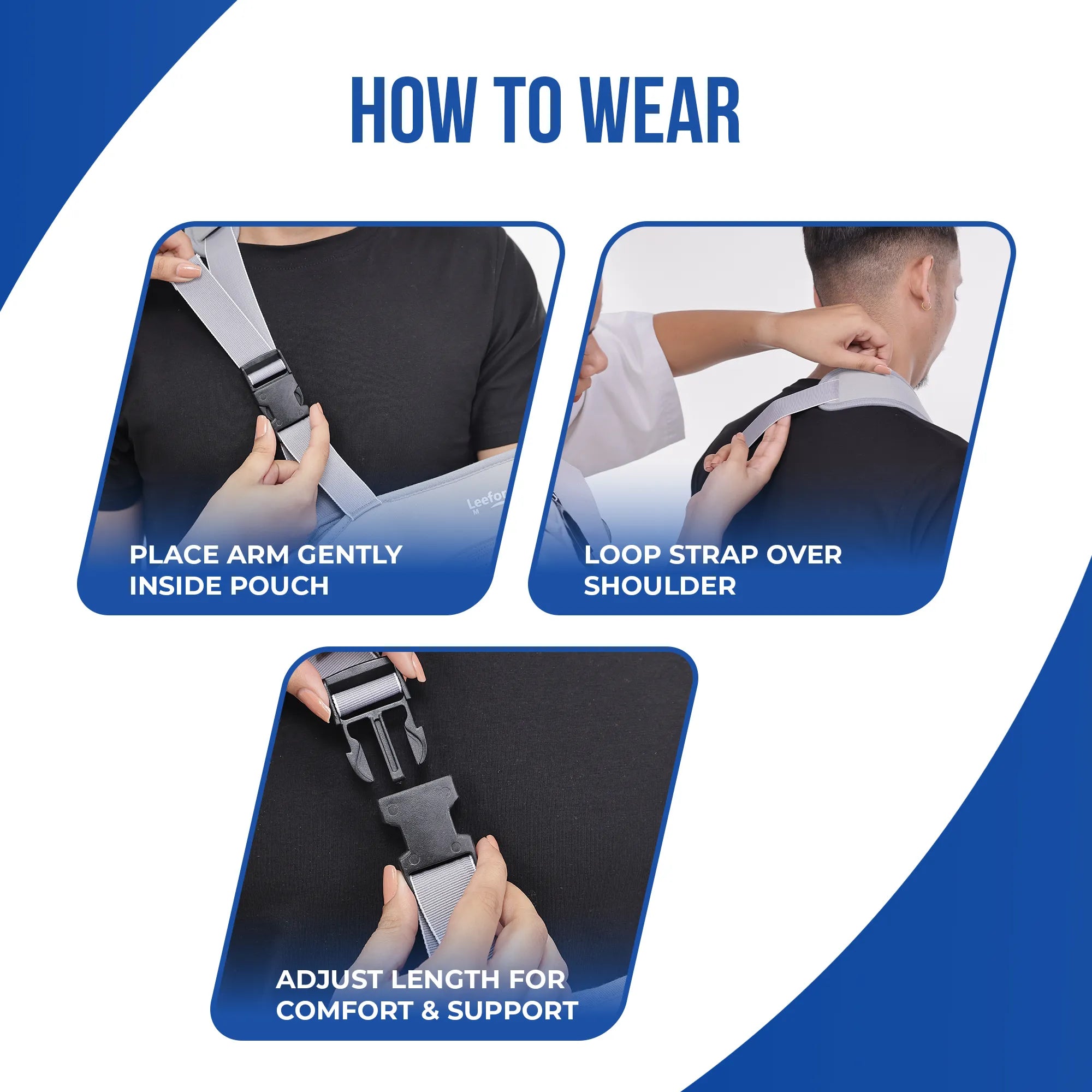Leeford Arm Sling Baggy | Advanced Support for Arm & Shoulder Injuries