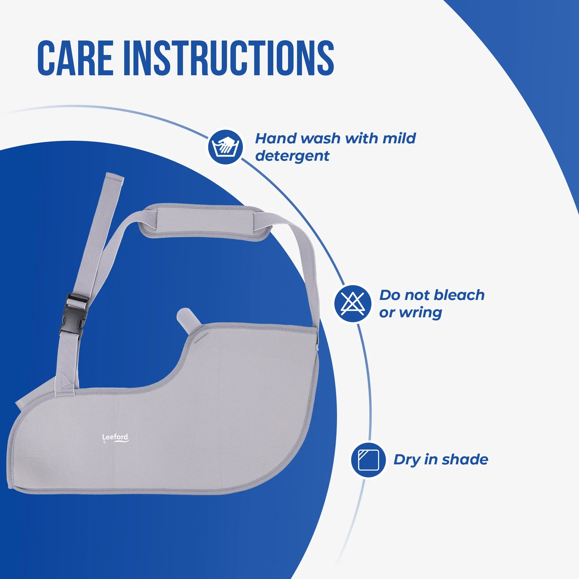 Leeford Arm Sling | Supports Shoulder & Arm for Faster Recovery